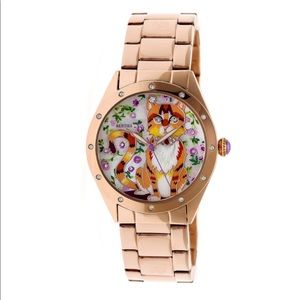 Bertha rose gold cat watch